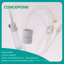 Set de perfusion médical jetable avec régulateur de débit